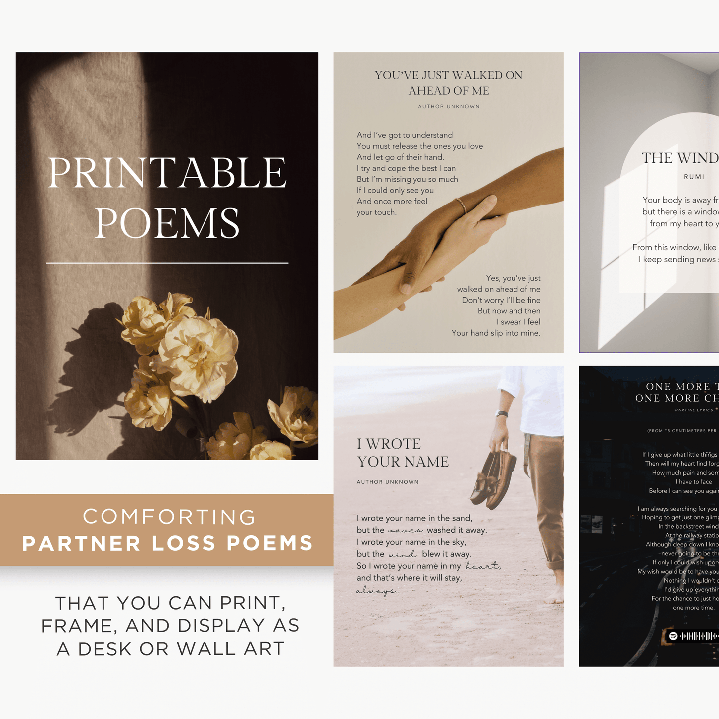 Printable Spouse / Partner Loss Journaling Bundle Toolkit