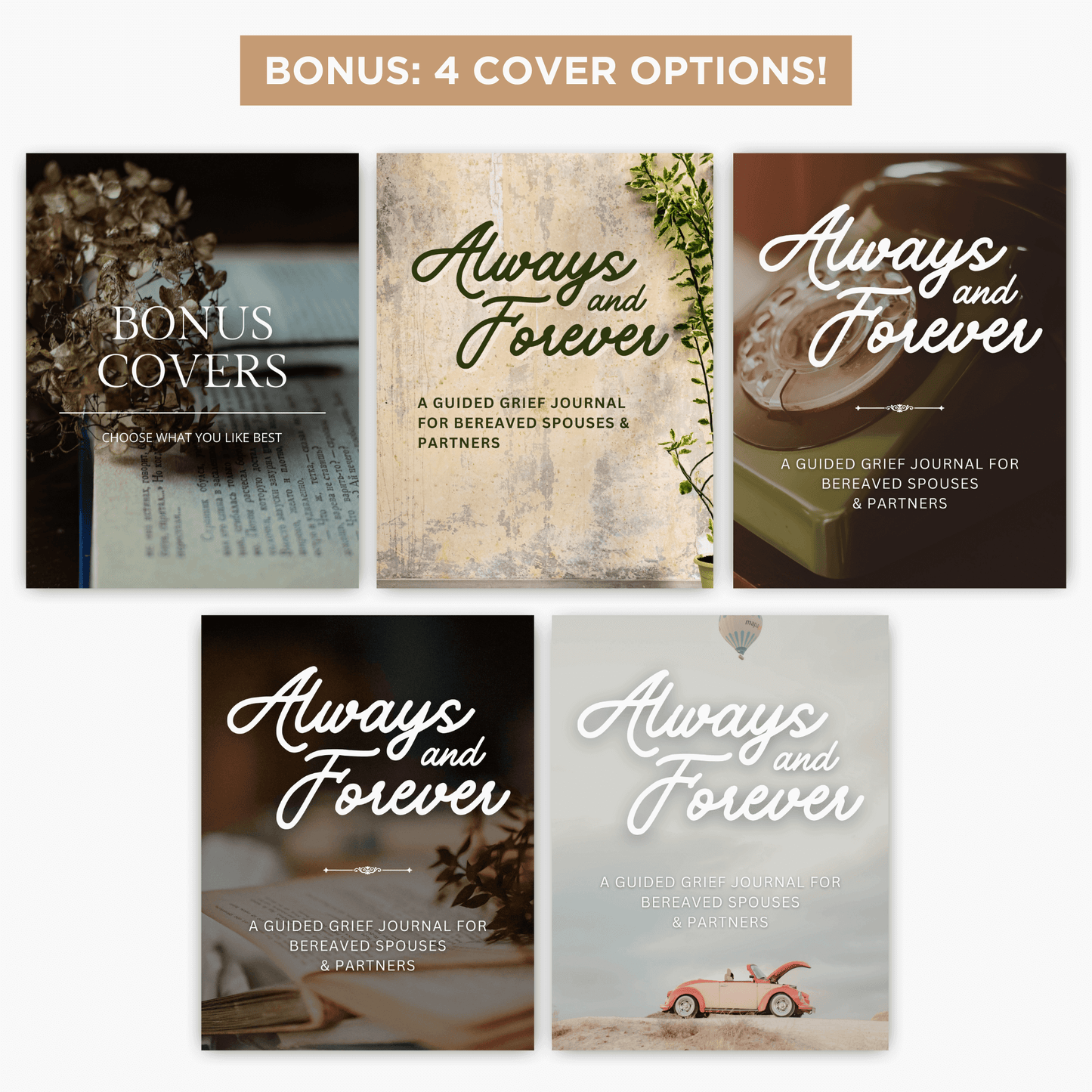 Printable Spouse / Partner Loss Journaling Bundle Toolkit
