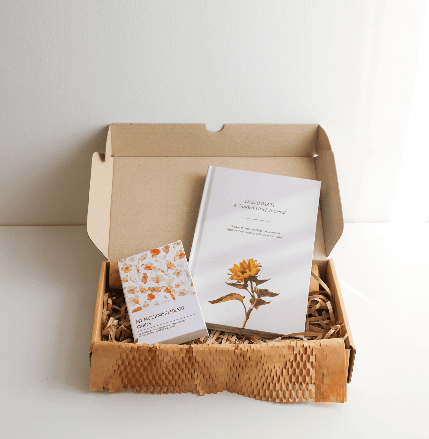 Grief Journal & Mourning Heart Card Deck Bundle (Save Php250)