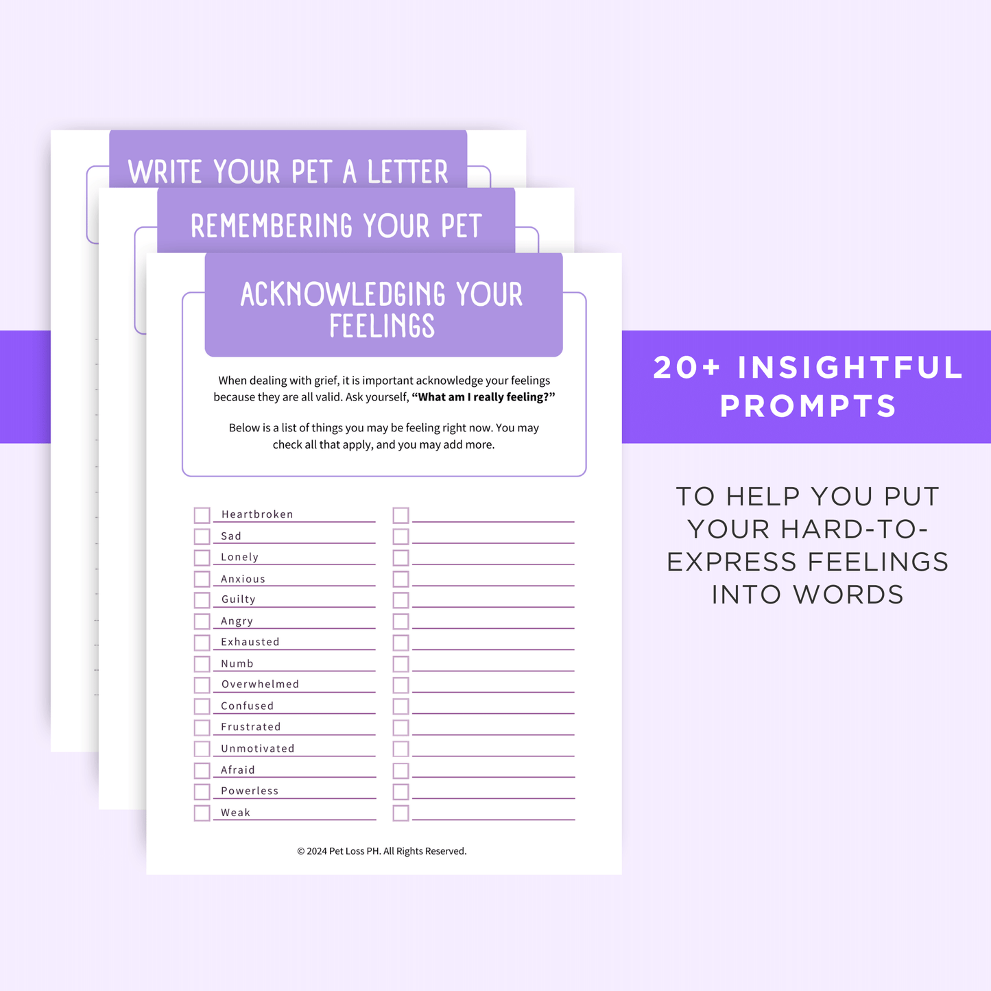 Printable Pet Loss Journaling Bundle Toolkit