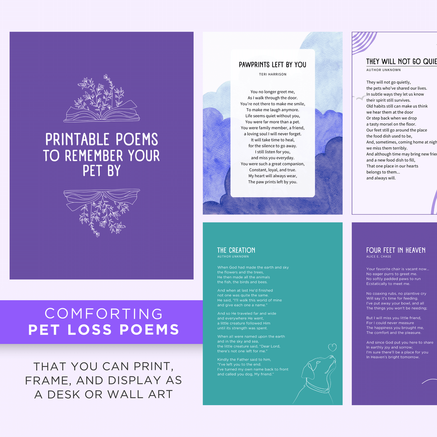 Printable Pet Loss Journaling Bundle Toolkit