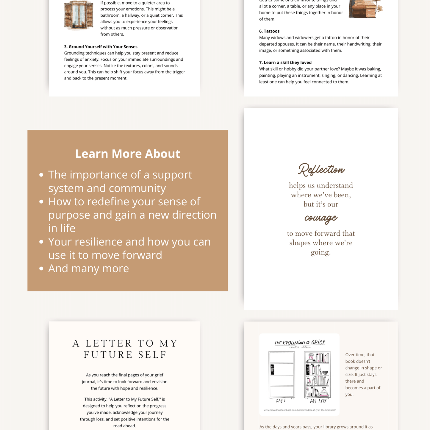 Printable Spouse / Partner Loss Journaling Bundle Toolkit