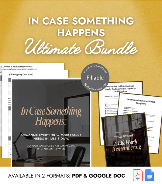In Case Something Happens Ultimate Bundle [DIGITAL PRODUCT]