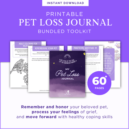 Printable Pet Loss Journaling Bundle Toolkit