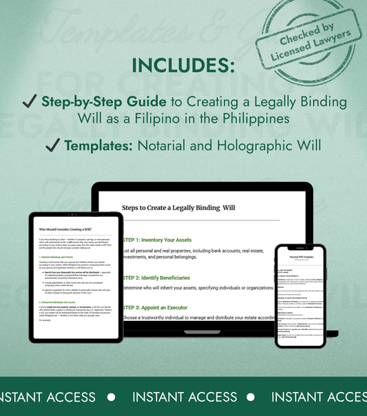 Last Will & Testament Bundle: Templates & Guide (Lawyer-Approved) [DIGITAL PRODUCT]