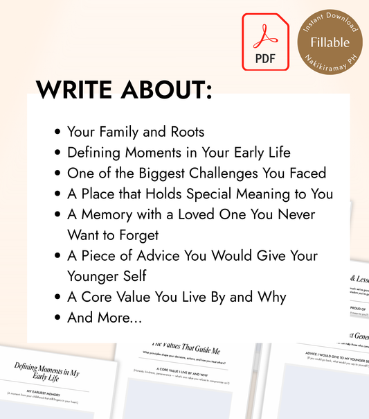 A Life Worth Remembering: A Memoir / Life Story Workbook (Digital Download)